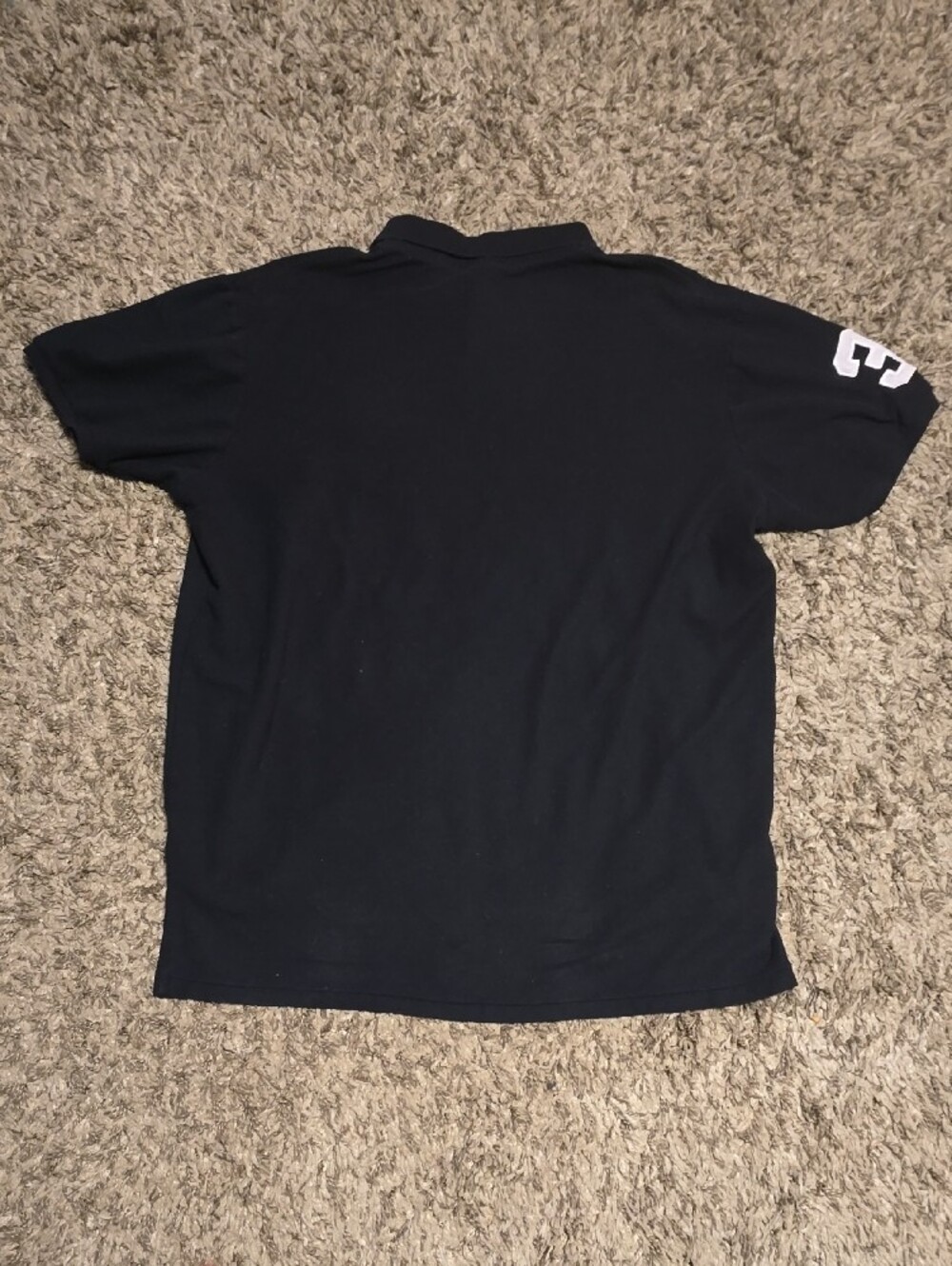 Ralph Lauren Men's Black Polo with White Pony Logo - Picture 5 of 5